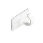 SECURIT S6350 White Self-Adhesive Cup Hooks, Pack of 4