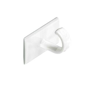 SECURIT S6350 White Self-Adhesive Cup Hooks, Pack of 4