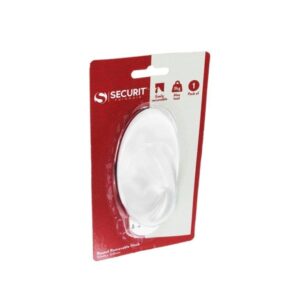 SECURIT S6465 White Oval Removable Hook, 55x108mm