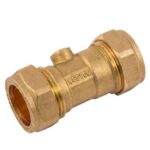 SECURPLUMB U9745 15MM Brass Low Pressure CxC Isolation Valve