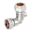 SECURPLUMB U9756 Angled Chrome-Plated Service Valve 15mm x 1/2