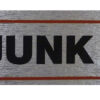 Self-Adhesive 'No Junk Mail' Sign in High Brushed Metallic, 17 x 4 cm