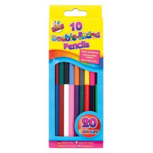 Set of 10 Dual-Ended Colored Pencils