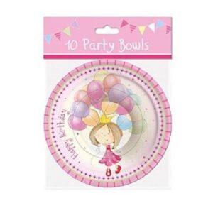 Set of 10 Fairy Princess Birthday Party Bowls for Children (Requires Listing)