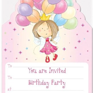 Set of 10 Fairy Princess Party Invitations