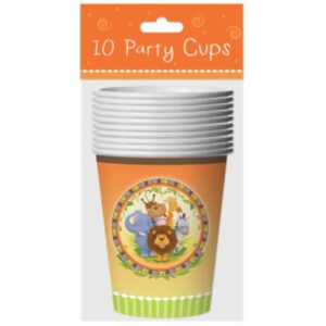 Set of 10 Jungle-Themed 9oz Party Cups