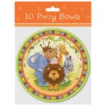 Set of 10 Jungle-Themed Bowls, 6.5 Inches