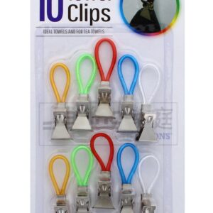 Set of 10 Kitchen/Tea Towel Clips