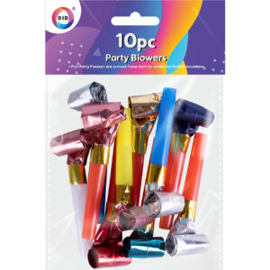 Set of 10 Party Blower Horns for Party Bag Fillers