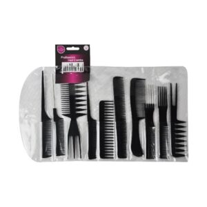 Set of 10 Professional Hair Combs