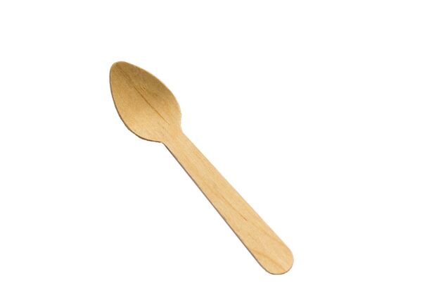 Set of 100 Birch Wood Teaspoons