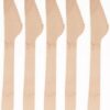 Set of 100 Birch Wooden Knives, 16.5 cm