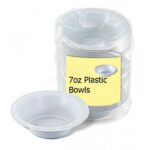 Set of 100 Plastic Bowls, 7oz