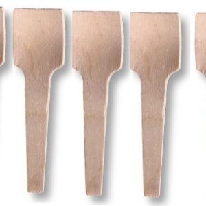 Set of 100 Wooden Ice Cream Spoons - 9.4 cm