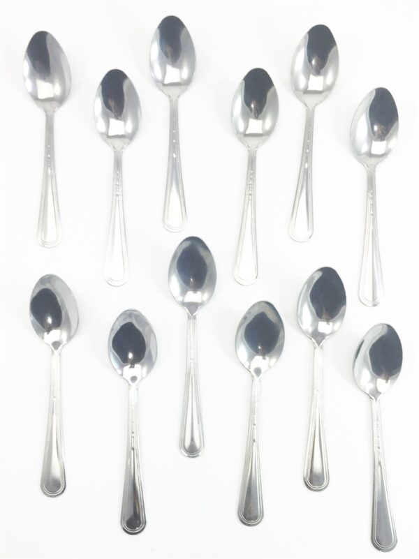 Set of 12 Coffee Spoons, Approximately 11 cm