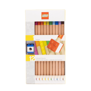 Set of 12 LEGO Colored Pencils with Toppers