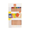 Set of 12 LEGO Colored Pencils with Toppers