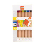 Set of 12 LEGO Colored Pencils with Toppers