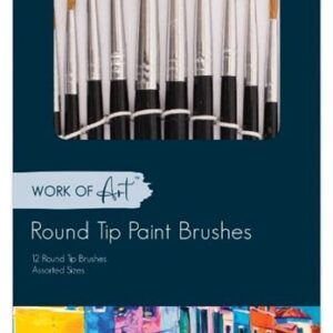 Set of 12 Natural Artist Brushes by Work of Art