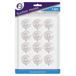 Set of 12 Suction Hooks