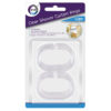 Set of 12 Transparent Shower Curtain Rings