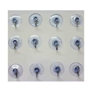 Set of 12 Vacuum Suction Hooks for Glass Windows