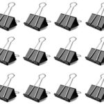 Set of 15 Small Bulldog Binder Clips