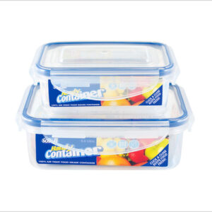 Set of 2 Airtight Food Containers - KLIP SEAL (500ml & 240ml)