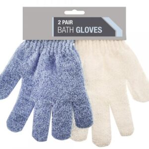 Set of 2 Assorted Color Bath Gloves B01450II1S 43784