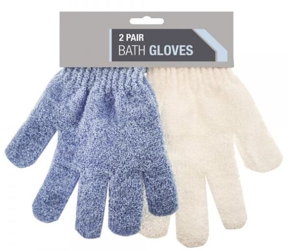 Set of 2 Assorted Color Bath Gloves B01450II1S 43784