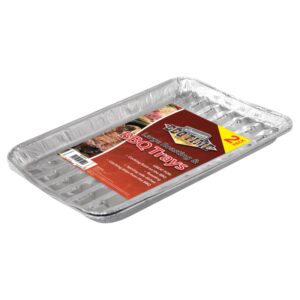 Set of 2 Disposable Foil BBQ Grill Trays