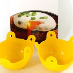 Set of 2 Fig & Olive Silicone Egg Poachers