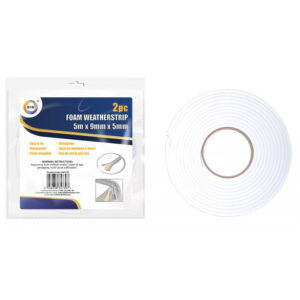 Set of 2 Foam Weather Strips (5m x 9mm x 5mm)