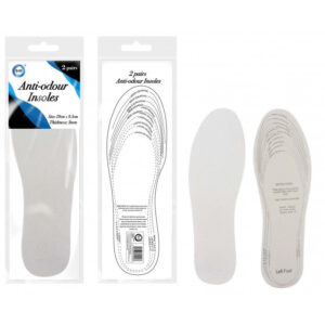 Set of 2 Pairs of Odor-Resistant Insoles