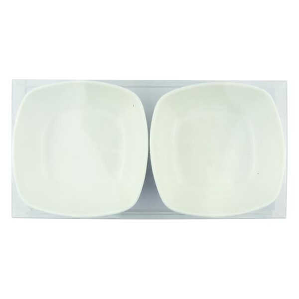 Set of 2 Rectangle Tapas Serving Bowls, 10cm