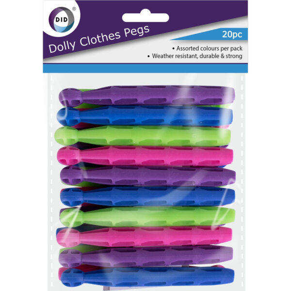 Set of 20 Dolly Clothes Pegs