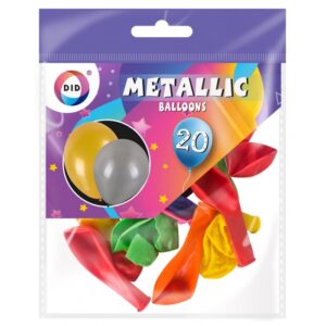 Set of 20 Metallic Balloons