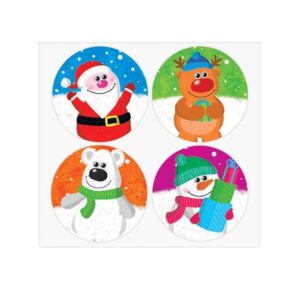 Set of 24 Adorable Wobbly Eyes Christmas Gift Tags