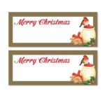 Set of 24 Classic Robin Gold Table Place Cards - Model 947925