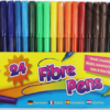 Set of 24 Fiber Tip Pens in Hanging Pack