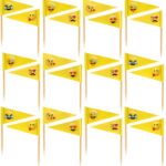 Set of 24 Smiley Face Food Picks