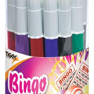 Set of 24 Tiger Mercurio Bingo Markers in a Tub