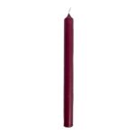 Set of 25 Burgundy Dinner Candles
