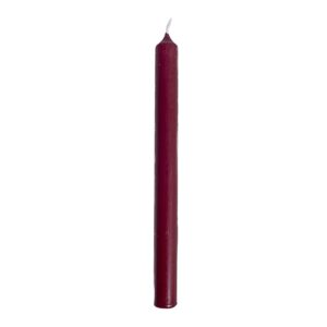 Set of 25 Burgundy Dinner Candles