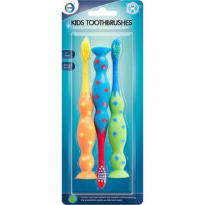 Set of 3 Children's Toothbrushes