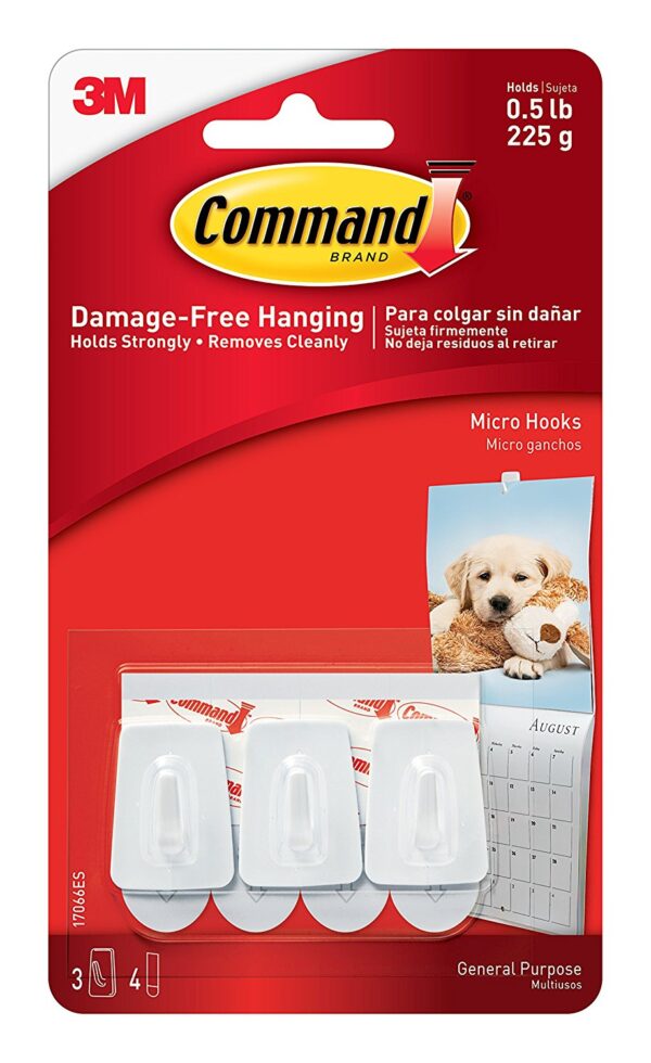 Set of 3 Command Micro Hooks