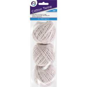 Set of 3 Cotton Twine Rolls (45m Each)