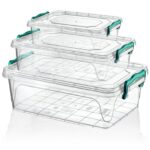 Set of 3 Hobby Life Rectangular Multipurpose Storage Boxes (0.6L, 1.2L, 2L)