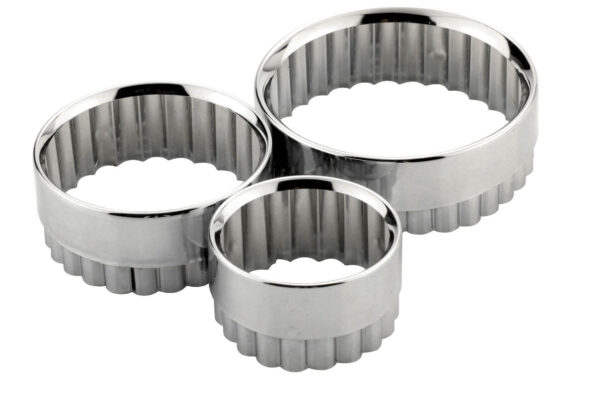 Set of 3 Metal Pastry Cutters