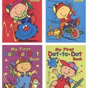 Set of 4 A4 Dot-to-Dot Books with 40 Pages Each